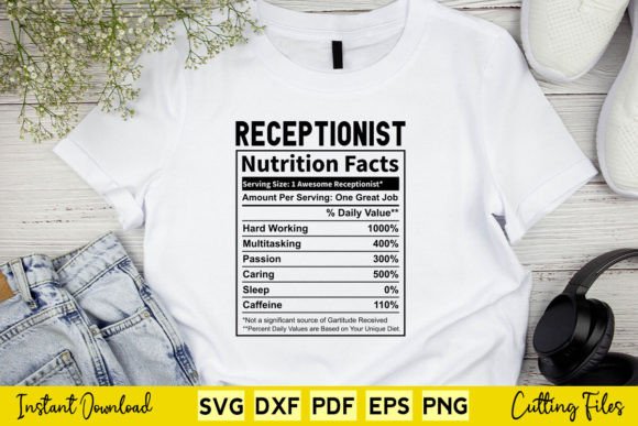 Funny Receptionist Nutrition Facts SVG: A Designer’s Stitch Review