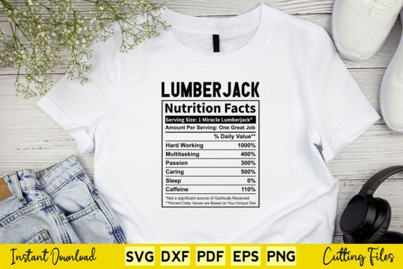Review: Funny Lumberjack Nutrition Facts SVG for Embroidery