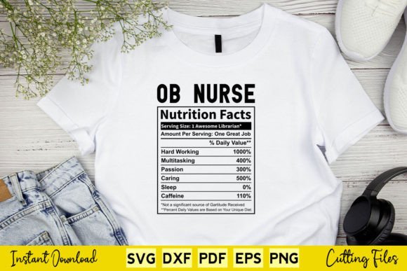 Review: Funny OB Nurse Nutrition Facts SVG for Embroidery