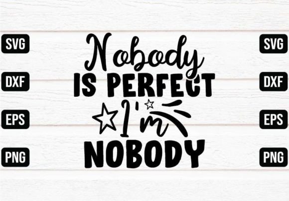 Reviewing Nobody is Perfect I m Nobody for Real Embroidery