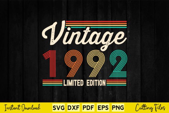 Reviewing the 1992 Vintage Birthday Design