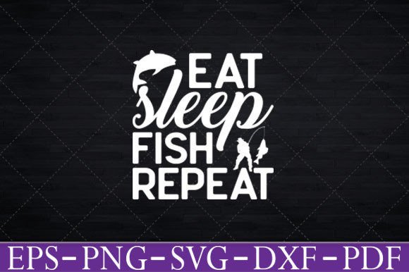 Reviewing the Eat Sleep Fish Repeat SVG for Embroidery