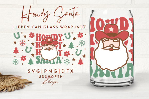 Reviewing the Howdy Santa Can Glass SVG for Embroidery