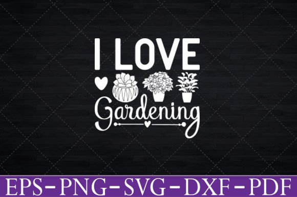 Reviewing the I Love Gardening T-Shirt Design for Embroidery